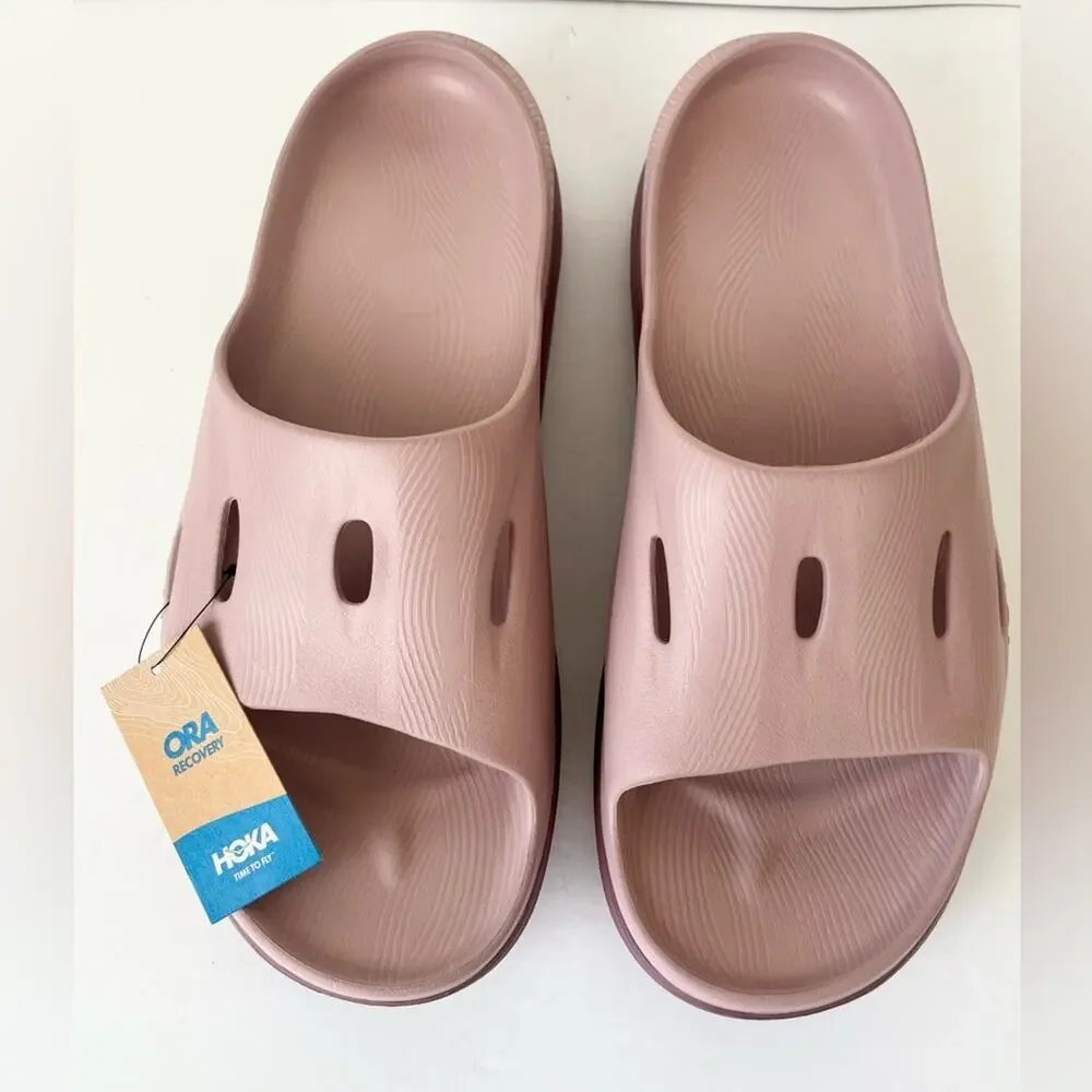 Hoka Ora recovery slide sandals mauve pink 13 NWT
